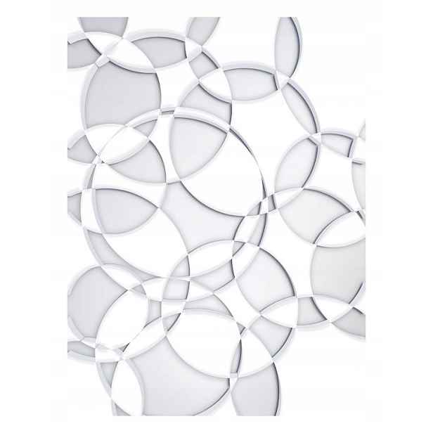 Vliesová fototapeta Bílá kola Minimalismus Geometrie 206x275 lepidlo
