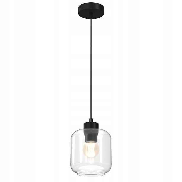 Závěsná lampa Sombra Černá Hnědá 90x16x14 cm 60 W Led Regulace výšky