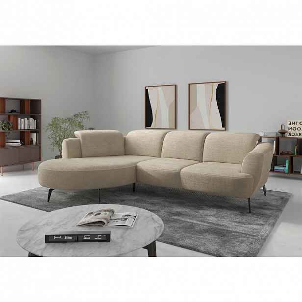 Sit & More ROHOVÁ SEDAČKA, textil, pískové barvy