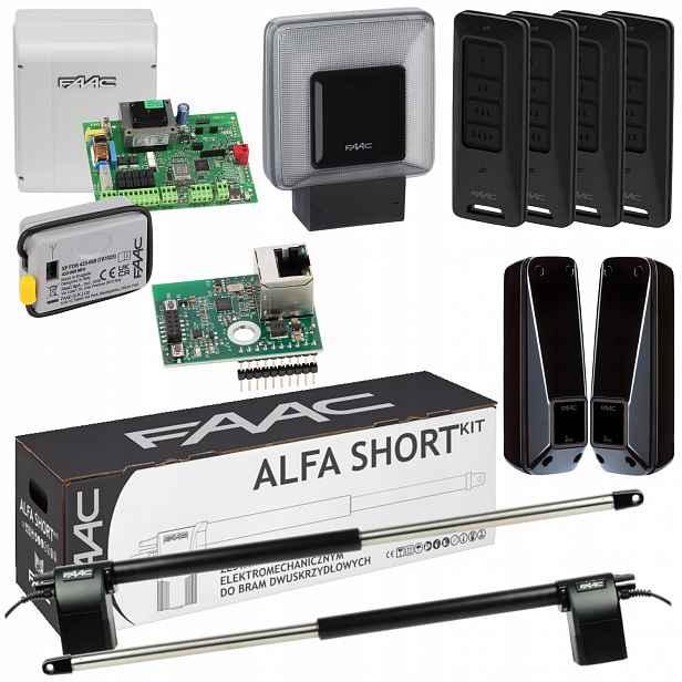 Faac Alfa Short+ Xwbl- WiFi Lan+ Lampa+ Pilot 4ks pohon otevírací brány