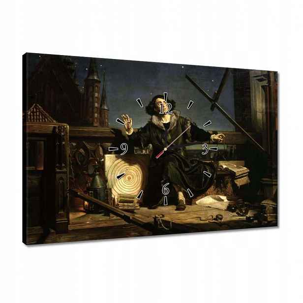 Hodiny 60x40 Astronom Koperník Rozhovor