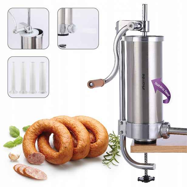 Plnička Klobás Strojek Na Klobásy 3 kg Vertikální Stříkačka Kamille