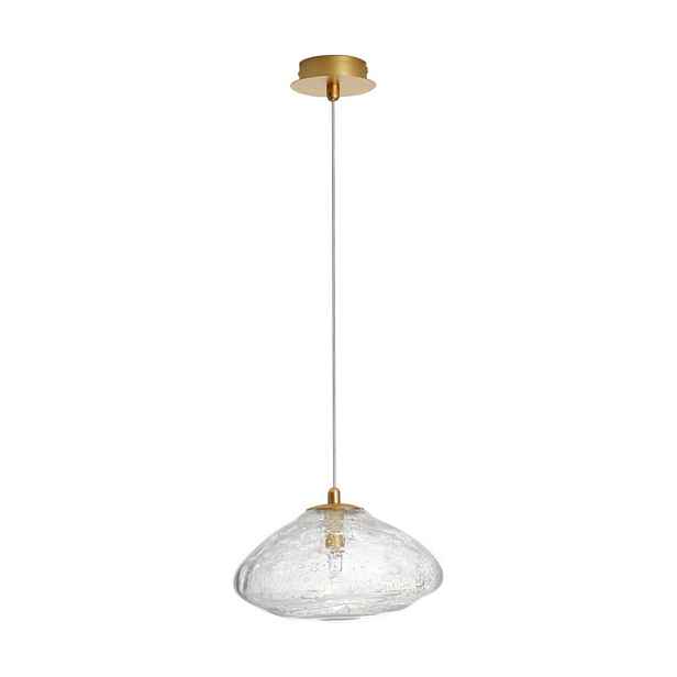 Skleněné závěsné svítidlo v mosazné barvě ø 26 cm King – Nova Luce