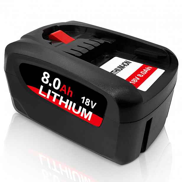 TEMU Vylepšená 8,0Ah 18V 1600A005B0 náhradní baterie pro Bos baterii 18V PBA PSB PSR, náhradní baterie pro domácí a zahradní nářadí, kompatibilní s