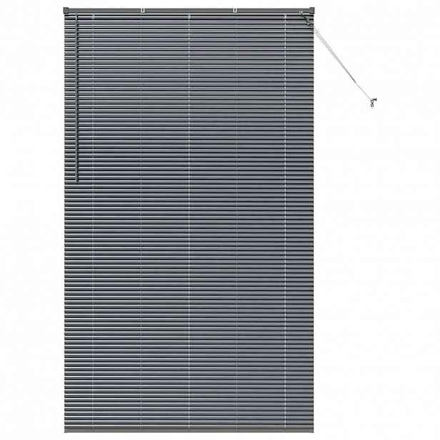 vidaXL Venet školní žaluzie Tmavě šedá 220 x 130 cm 25 mm Hliník