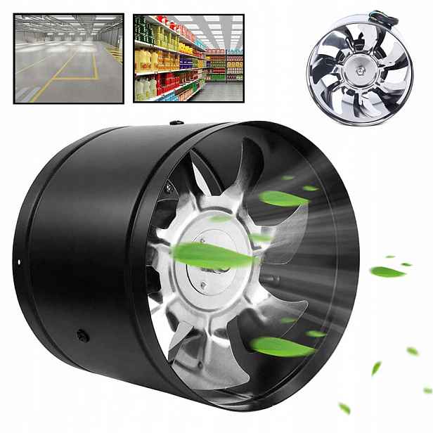 Elektrický axiální ventilátor Kanálový odtahový ventilátor