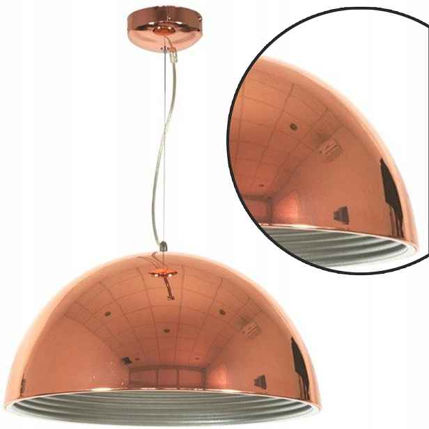 Stylová stropní Závěsná Lampa 1X60W E27 Měděná