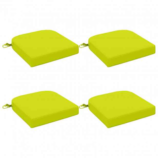 vidaXL 4-dílné sedáky SOEST 4 pcs 100% polyester Jasně zelená