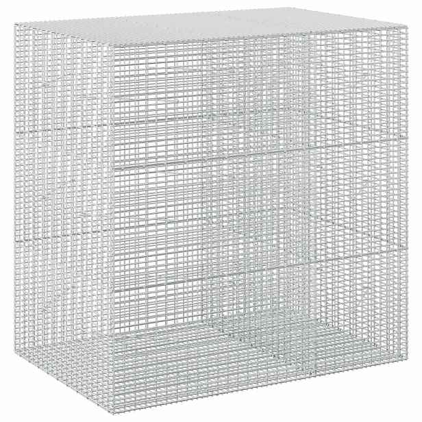 vidaXL Gabion s drátem 3,5 mm a síťkou 5x2,5 cm 150x100x150 cm