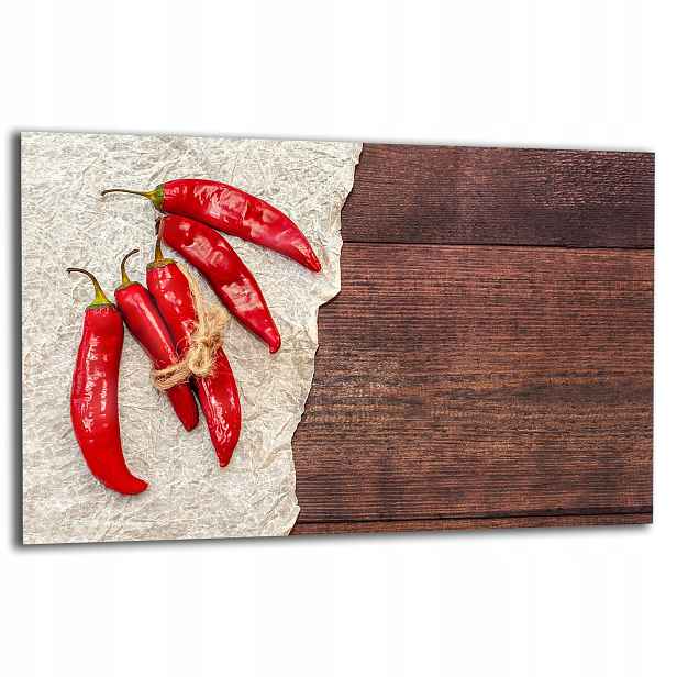 7v1 Skleněná Ochranná Deska Na Sporák 80x52 Paprika