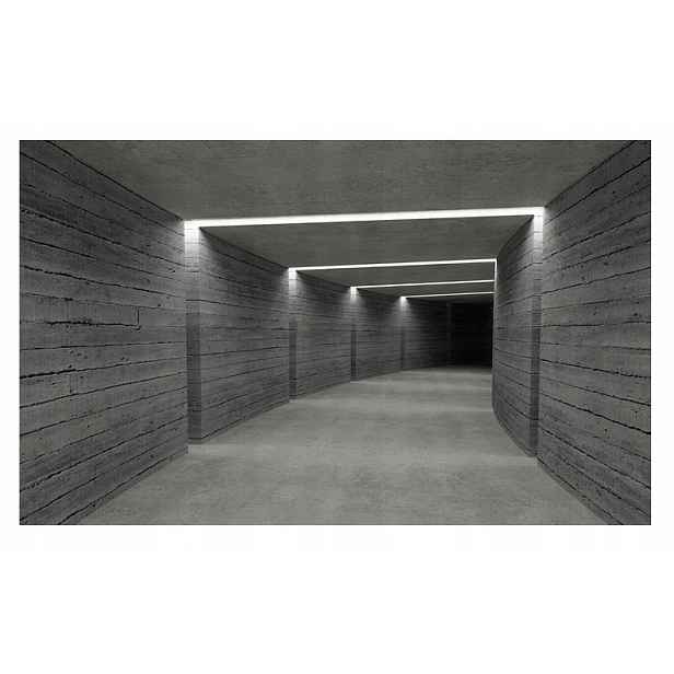 Fototapeta 3D Desky Dřevo Tunel Imitace 254x184