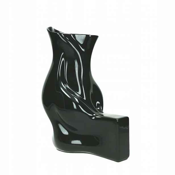 Váza 29 cm Blown černá