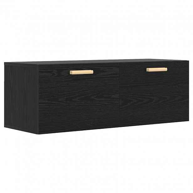 vidaXL Nástěnná skříňka Černý dub 100 x 36,5 x 35 cm Kompozitní dřevo