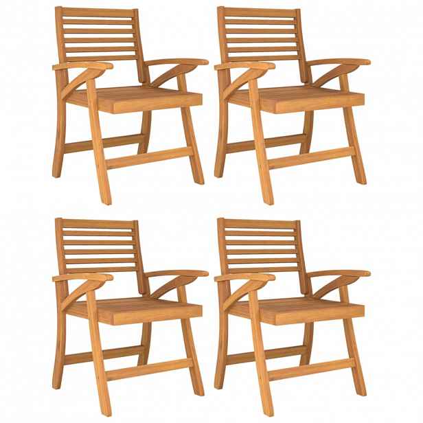 vidaXL Zahradní židle 4 ks 58 x 58 x 87 cm masivní akáciové dřevo