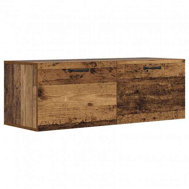 vidaXL Nástěnná skříňka Staré dřevo 100 x 36,5 x 35 cm