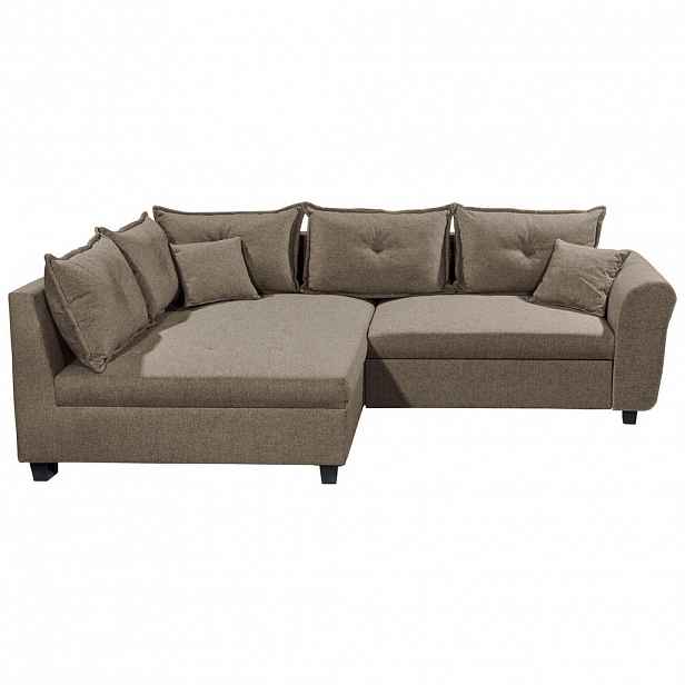 Livetastic ROHOVÁ SEDAČKA, textil, hnědá