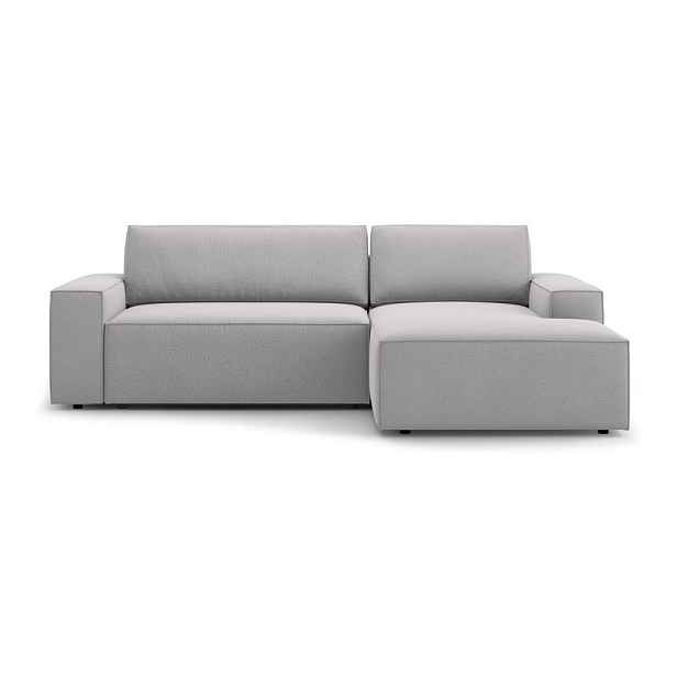 Světle šedá rozkládací rohová pohovka (pravý roh) Jodie – Micadoni Home