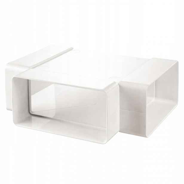 Vents T-rozdělovač Plochý 90° horizontální Ventilační Kanál Systém 220x60 mm 982