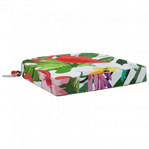 vidaXL 1-dílný sedák SOEST 100% polyester Vícebarevný 40 x 40 x 7 cm