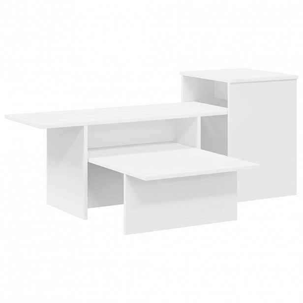 vidaXL Konzolový stolek Bílá 91,5 x 35 x 38,5 cm Kompozitní dřevo