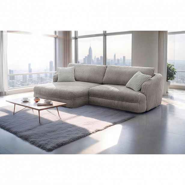 Livetastic ROHOVÁ SEDAČKA, textil, šedohnědá