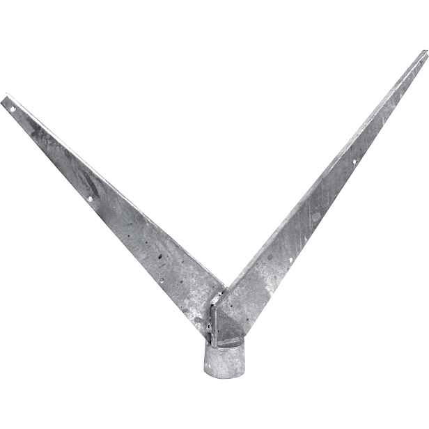 Bavolet oboustranný tvaru V Ideal Zn na sloupek průměru 48 mm