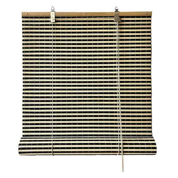 Černá/v přírodní barvě bambusová roleta 150x160 cm Vela – Gardinia