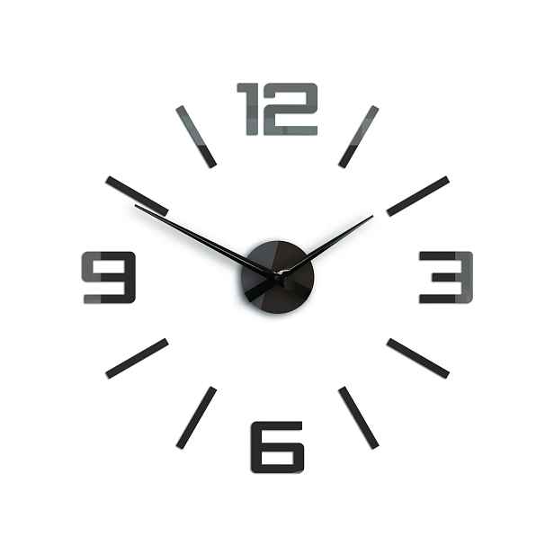 ModernClock 3D nalepovací hodiny Reden černé