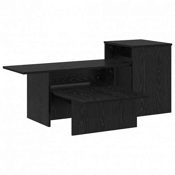 vidaXL Konzolový stolek Černý dub 91,5 x 35 x 38,5 cm Kompozitní dřevo
