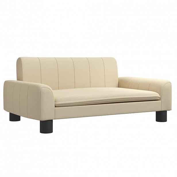 vidaXL Pelíšek pro psy krémový 70 x 45 x 30 cm textil