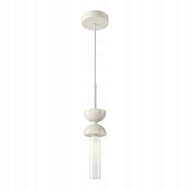 Závěsná mramorová lampa Kyoto 1xG9 28W Bílá Skleněná Maytoni
