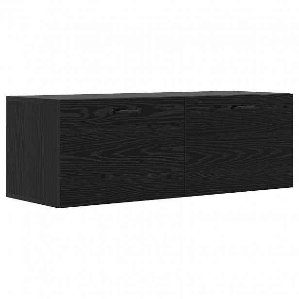 vidaXL Nástěnná skříňka Černý dub 100 x 36,5 x 35 cm Kompozitní dřevo