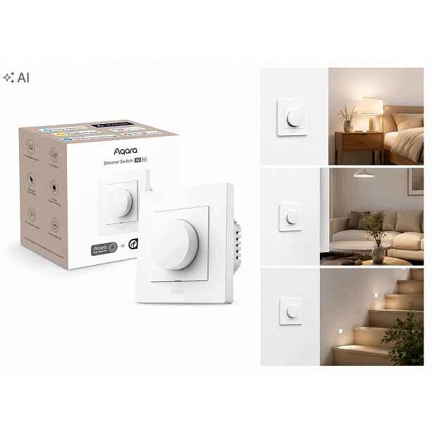 Aqara Dimmer Switch H2 Eu Stmívač světla Matter Thread Zigbee Smart Hom