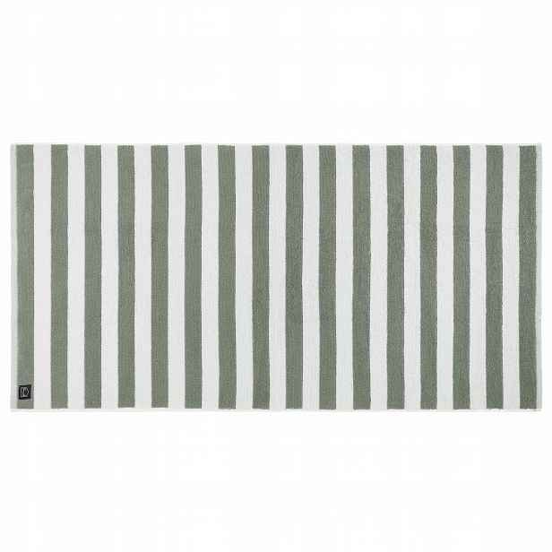 Bavlněný Ručník Zelený 70 X 140 CM Froté Striped