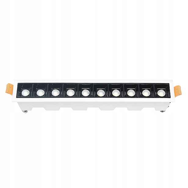 Domeno podomítkové zapuštěné svítidlo 28 cm Led 20W 3000K černobílé