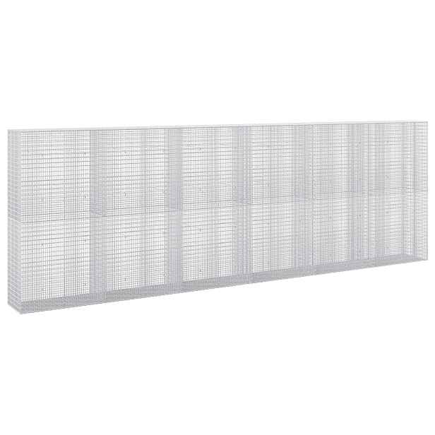 vidaXL Gabion s drátem 3,5 mm a síťkou 5x2,5 cm 600x50x200 cm
