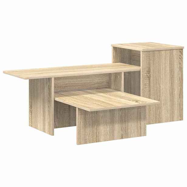 vidaXL Konzolový stolek Sonoma dub 91,5 x 35 x 38,5 cm