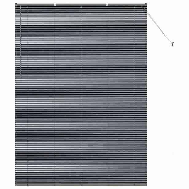 vidaXL Venet školní žaluzie Tmavě šedá 220 x 155 cm 25 mm Hliník