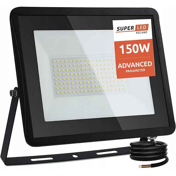 Halogenový Led reflektor 150W IP65 Slim Premium Výkonný SuperLED