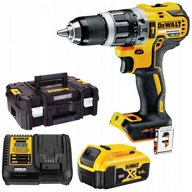 Aku Šroubovák DeWALT DCD796P1 Xr 18V 1x5Ah Bl 70Nm 2-rychlostní kufr
