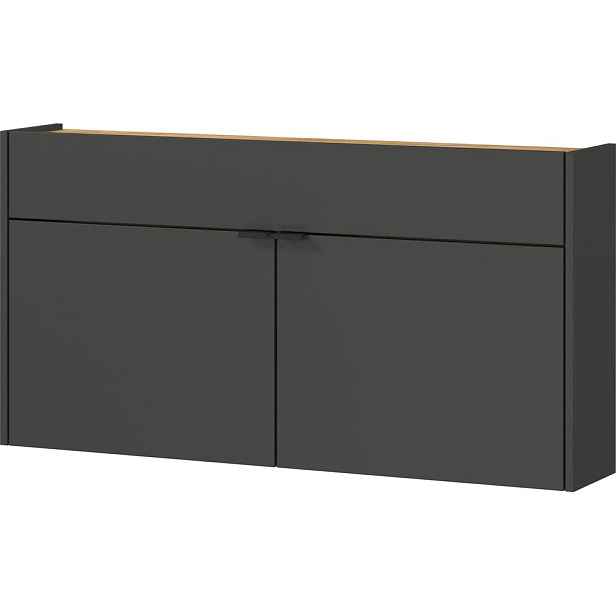 Antracitová skříňka 110x57x22 cm Ameca – Germania