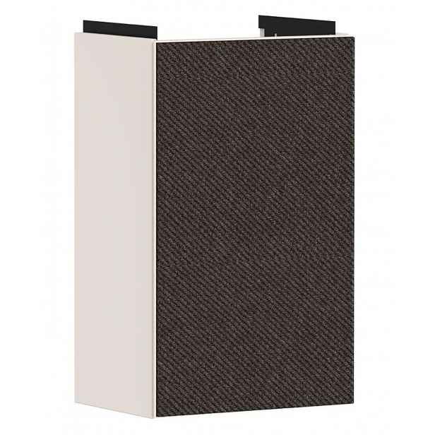 Hansgrohe Xevolos E - Umyvadlová skříňka, 58x34x25 cm, 1 dvířka, panty vpravo, matná béžová/textilní tmavá šedá 54170660