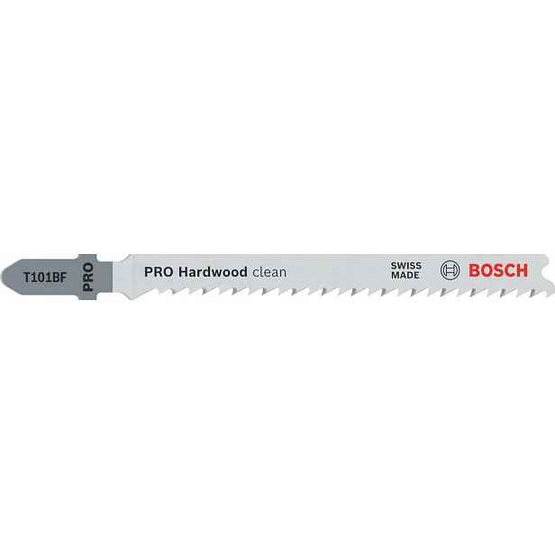 Pilový List pro přímočarou pilu T 101 Bf Bosch Ve 25 kusů Clean for Hard Wood