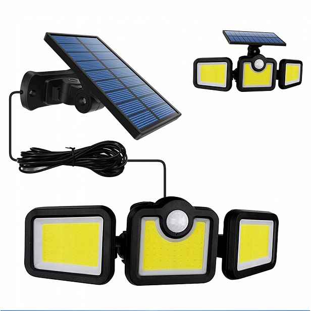 Pouliční lampa 172B W 6500 lm, solární napájení