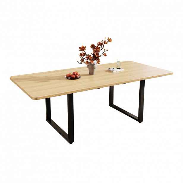 Urban Meuble JÍDELNÍ STŮL rozkládací 140-220 cm, dub a kov – moderní pro 6-10 osob s robustním výsuvem