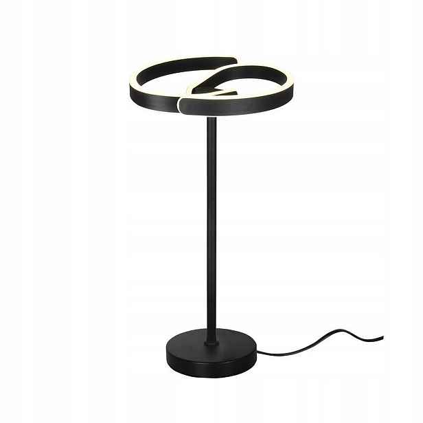 V-tac noční stolní lampička 25W volant fi30cm černá VT-84047 4000K