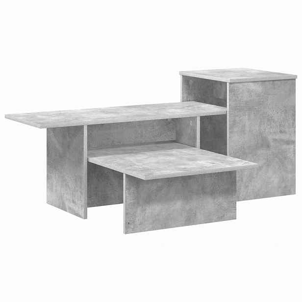 vidaXL Konzolový stolek Betonově šedá 91,5 x 35 x 38,5 cm