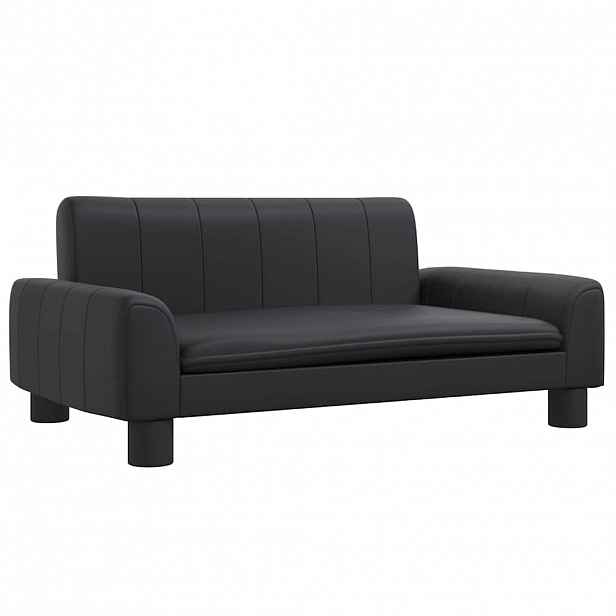 vidaXL Pelíšek pro psy černý 70 x 45 x 30 cm umělá kůže