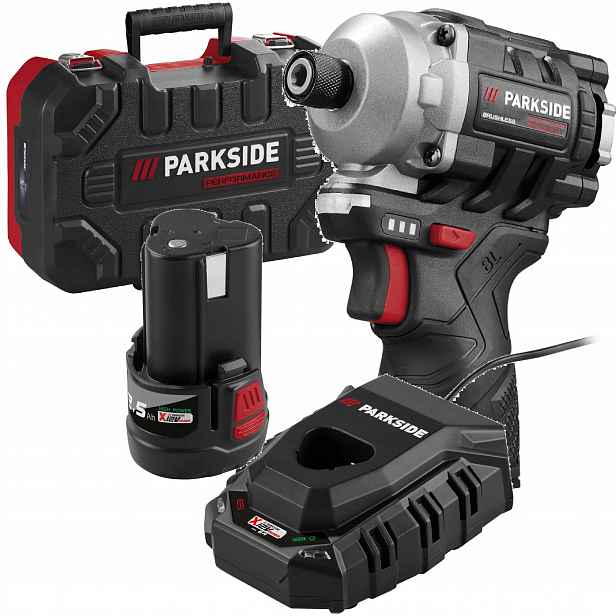 Akumulátorový šroubovák Parkside Pdssap 12V 170Nm Akumulátor 2,5A nabíjení 6A