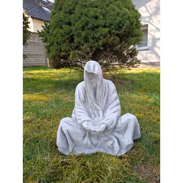 Betonová figurka Duch zahradní dekorace Halloween Dušek betonový